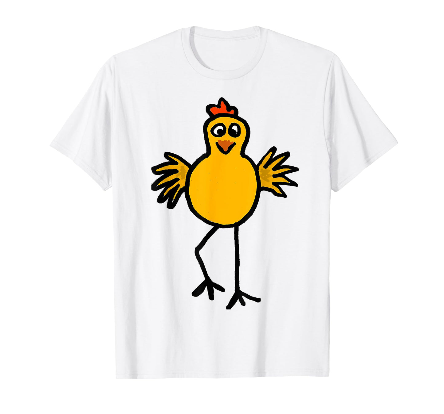 Smiletodaytees Funky Dancing Yellow Chicken T-shirt T-Shirt