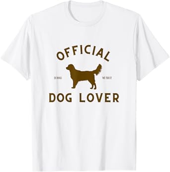 Official Dog Lover T-Shirt Women I Love My Dogs Gifts T-Shirt
