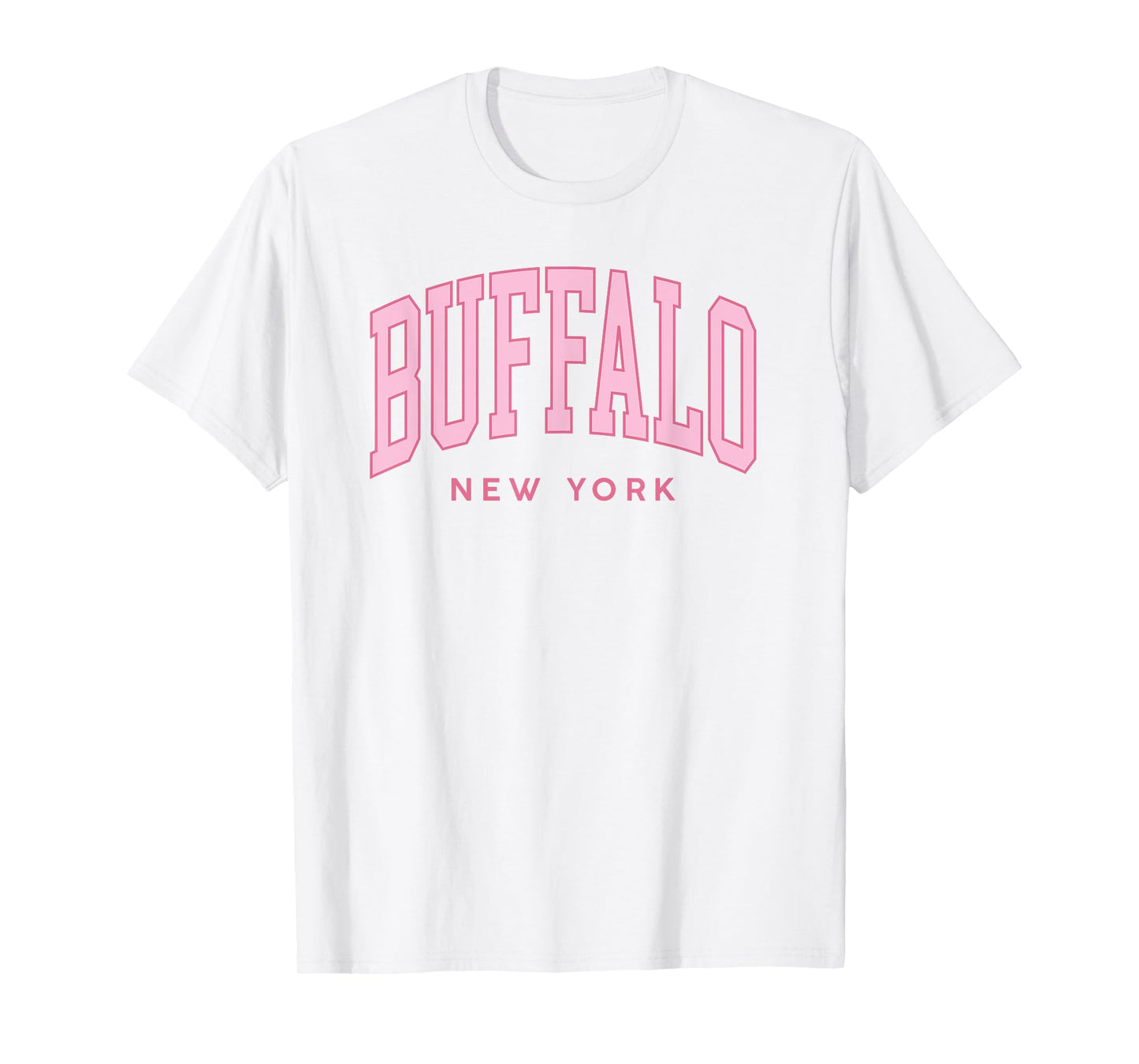 Buffalo NY Pink Retro Preppy Throwback Womens Girls Souvenir T-Shirt