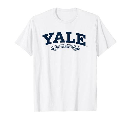 Yale University Light And Truth Big Varsity Logo T-Shirt