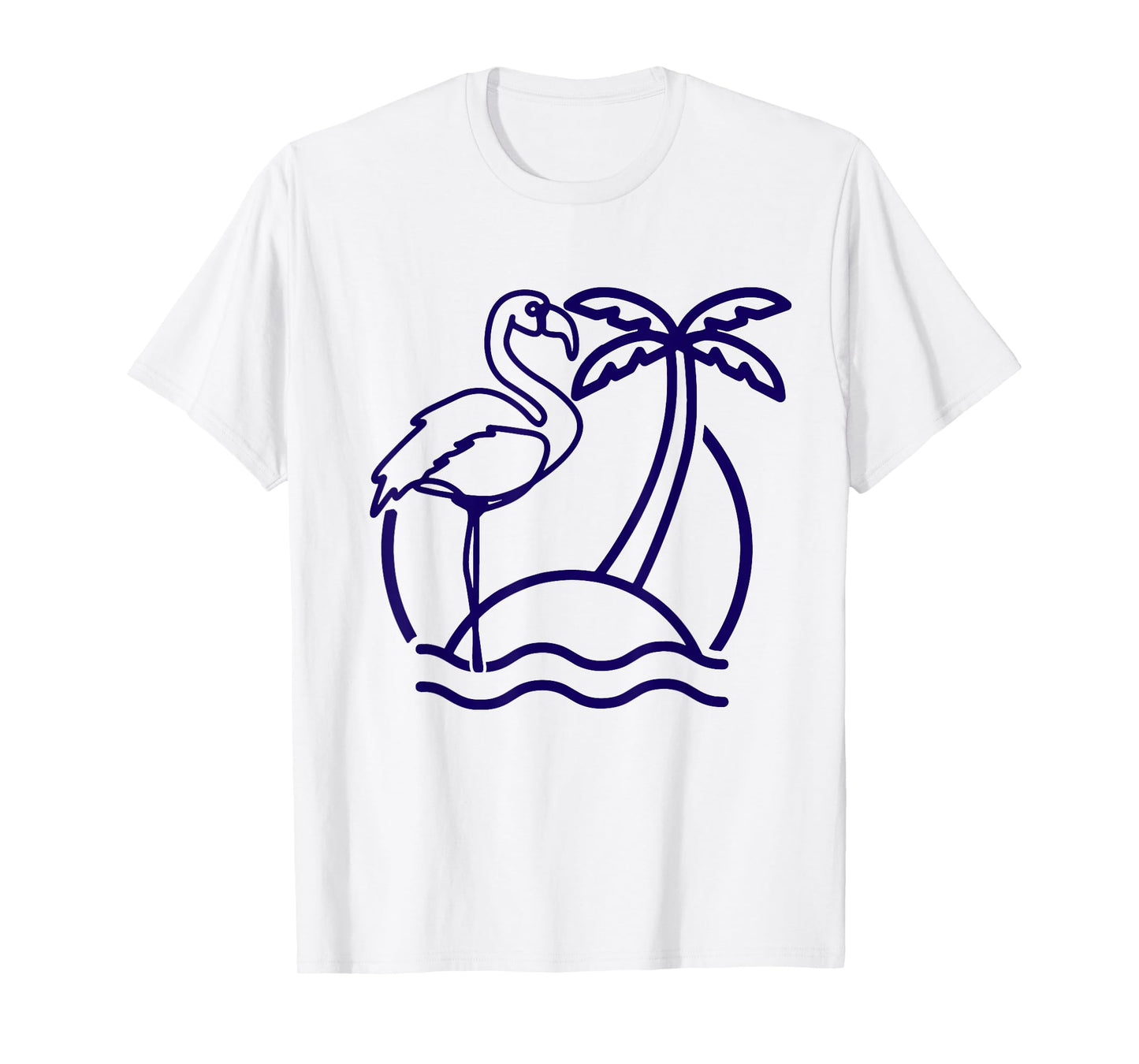 Flamingo Beach Vintage Retro 80s Miami Flamingo Lover T-Shirt for Men Women Girls Kids