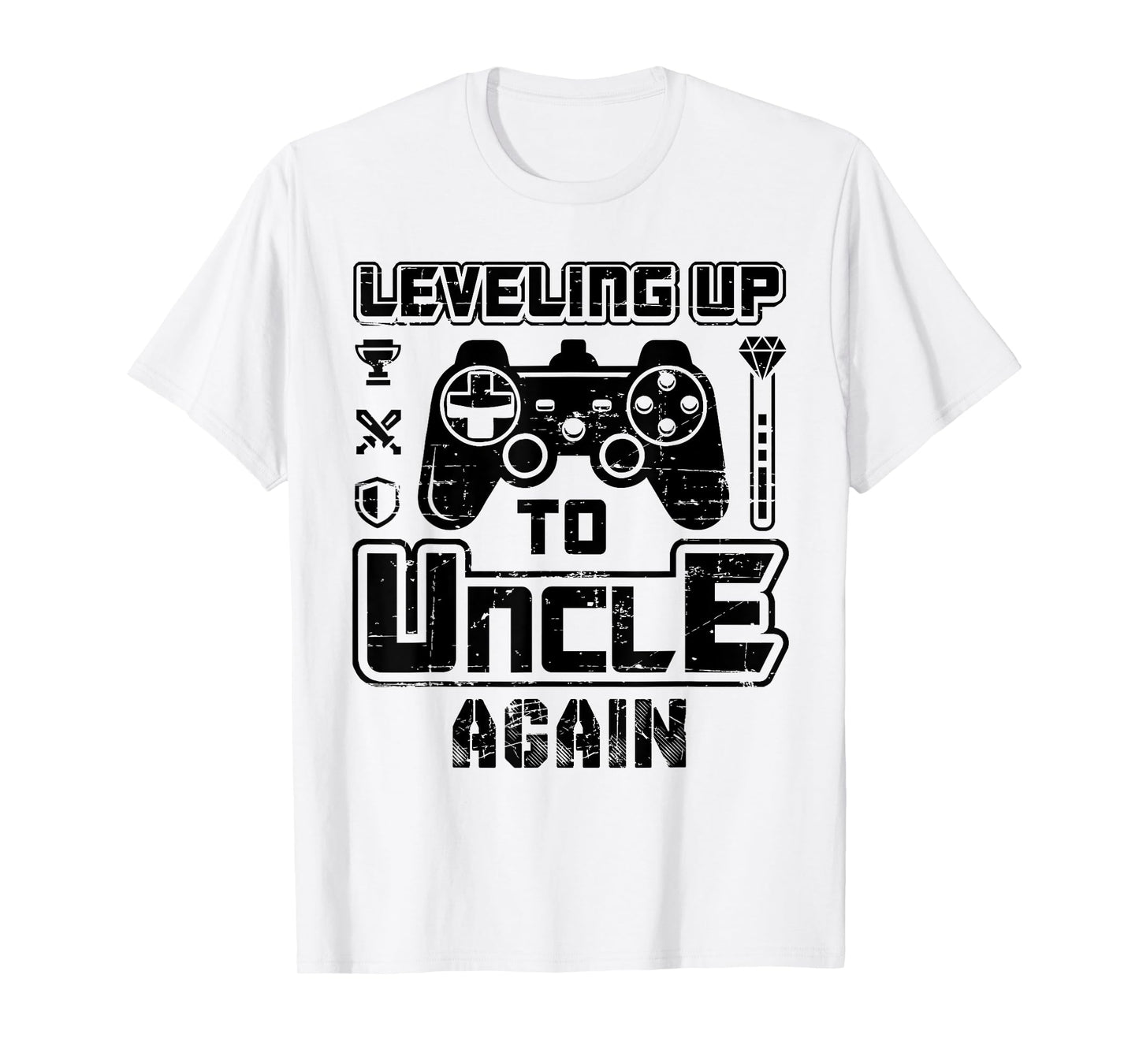 Leveling Up To Uncle Again Pregnancy Announcement T-Shirt