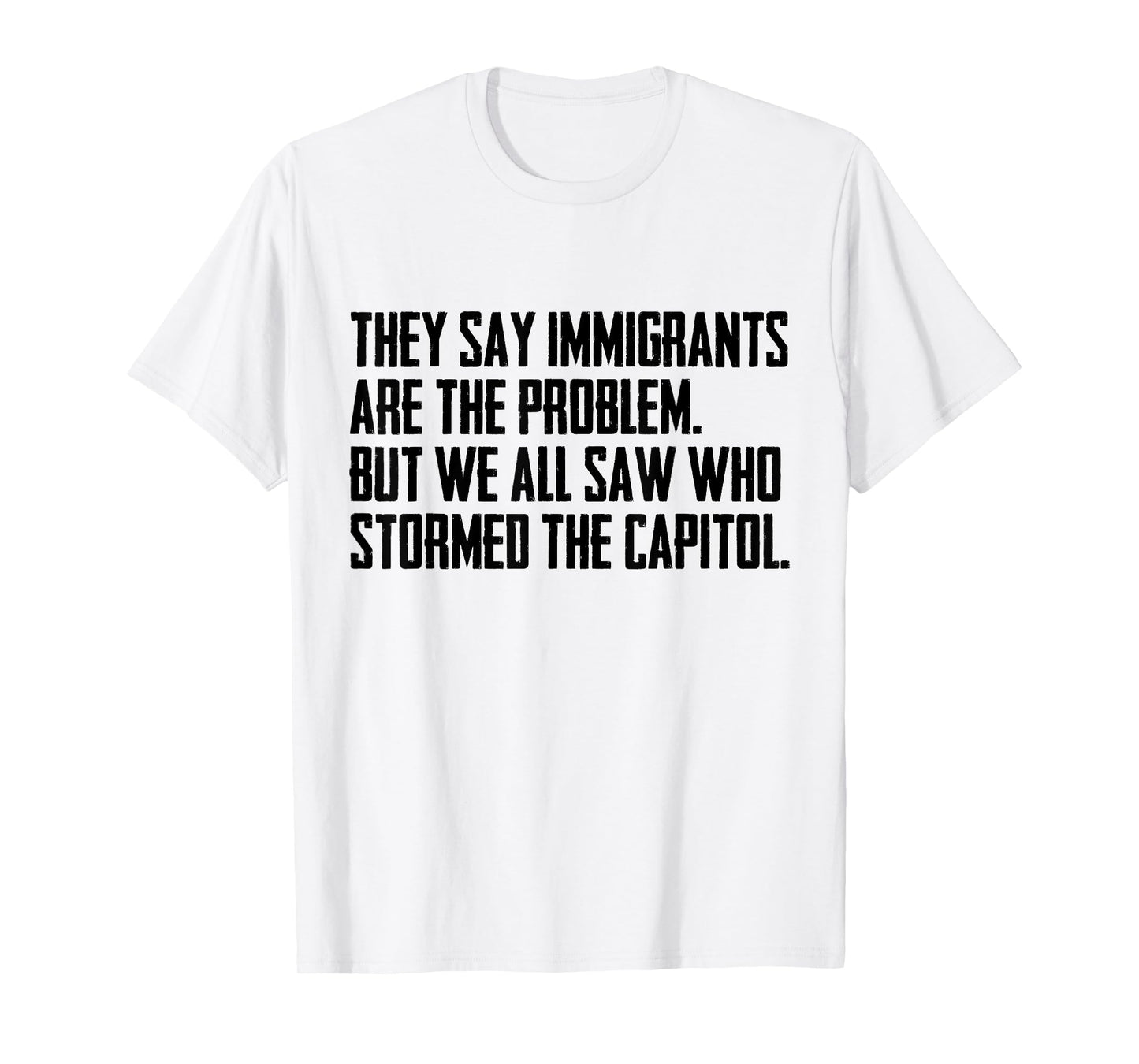 They Say Immigrants Are The Problem But We All Saw Stormed T-Shirt