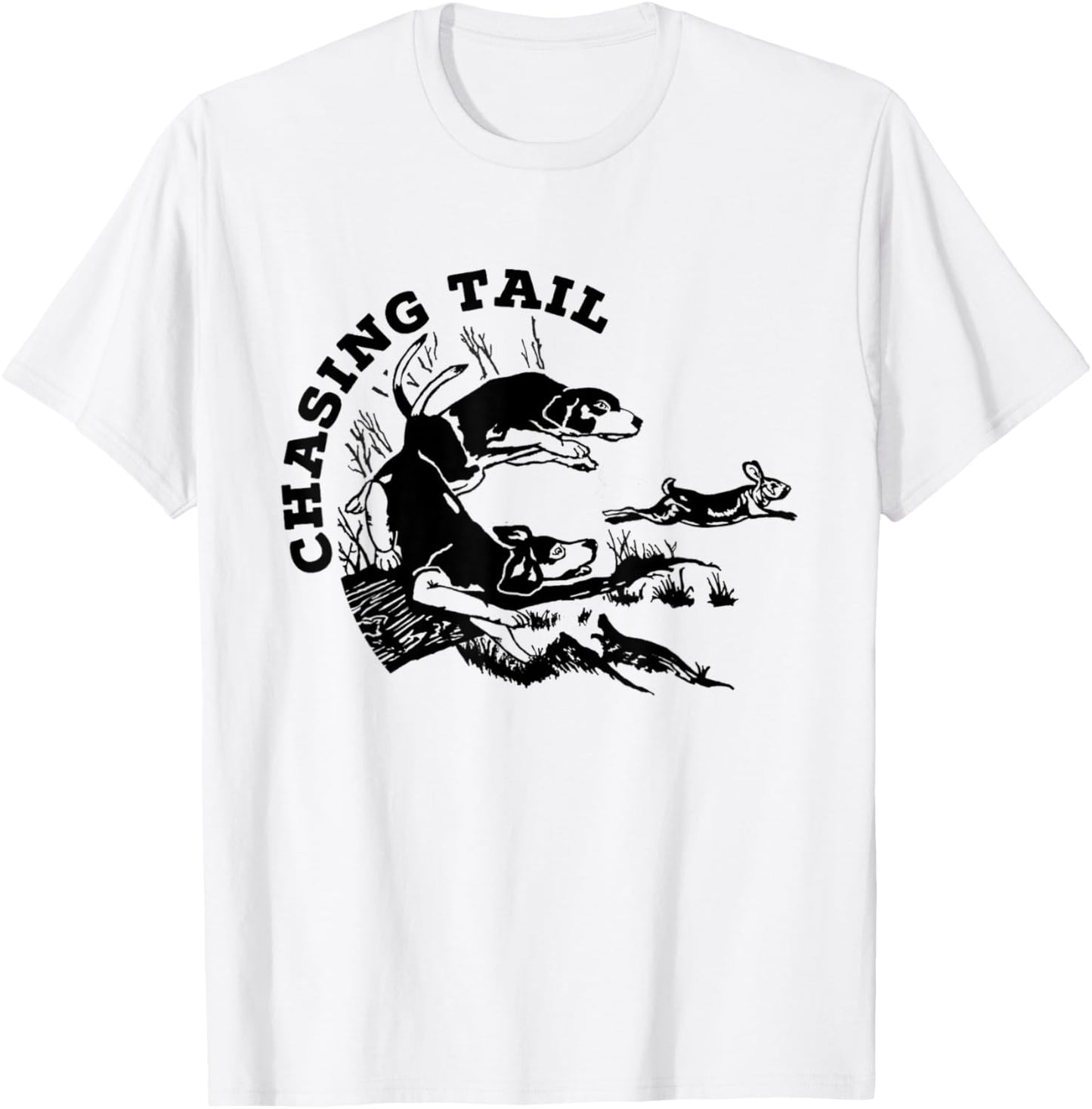 Rabbit Hunter - Beagles - Chasing Tail - Hunting Cottontail T-Shirt