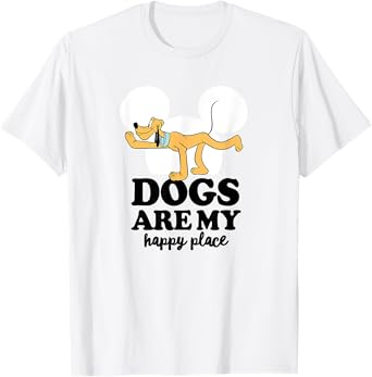 Pluto - Dogs Are My Happy Place T-Shirt