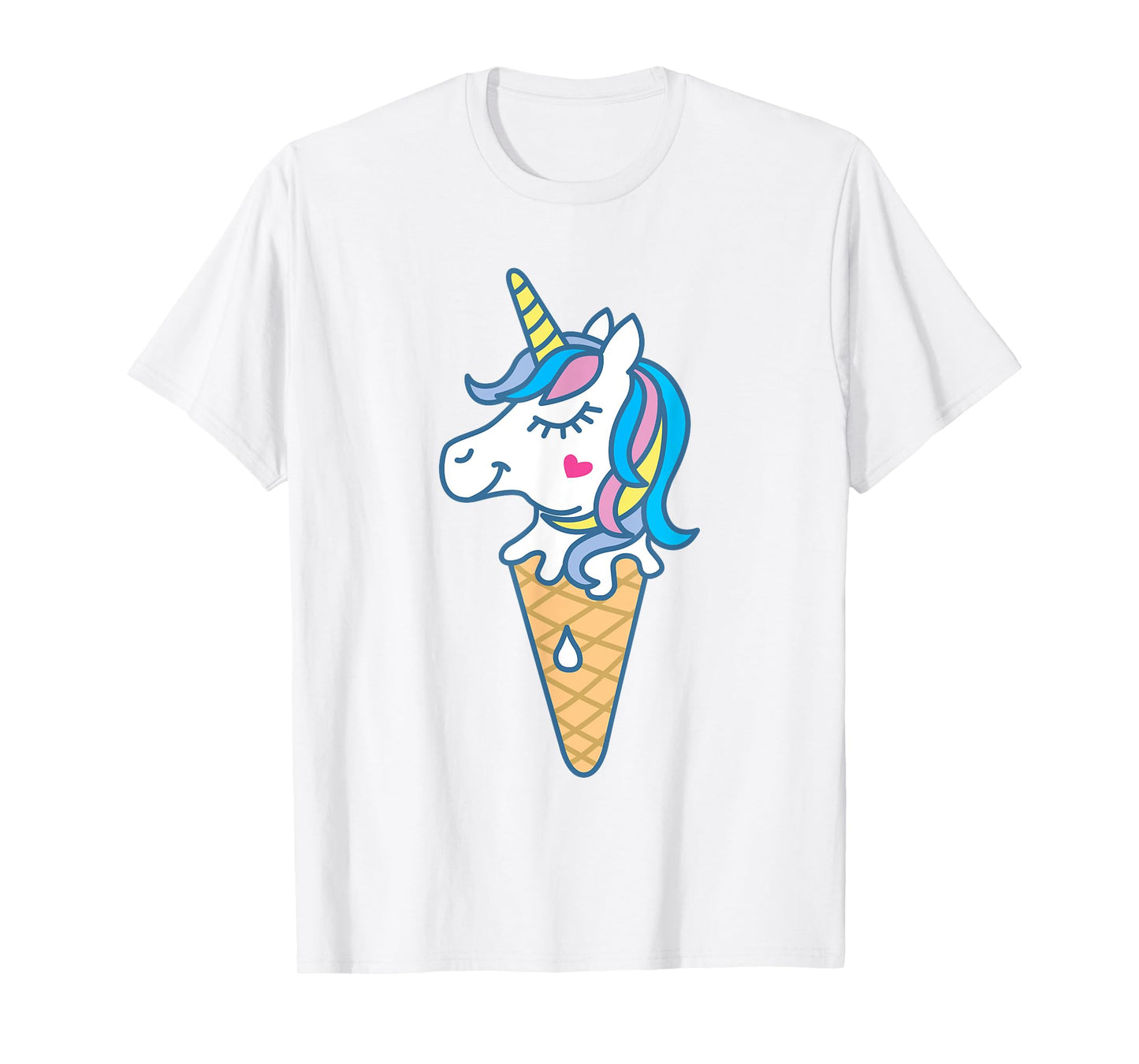 Ice Cream Unicone Art Unicorn Cute Graphic Men Women Kids T-Shirt