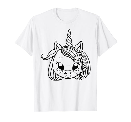 Color and paint your own unicorn T-Shirt