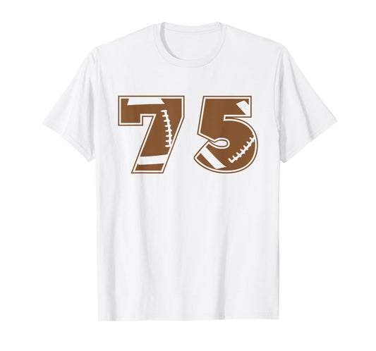 Football 75 Jersey Number T-Shirt
