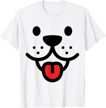 Cute Smiling Dog Face T-Shirt