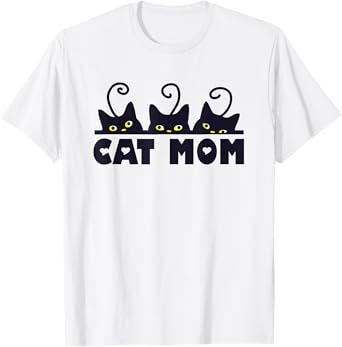 Cat Mom Proud Fur Baby Parent Men Women Girls Kids T-Shirt