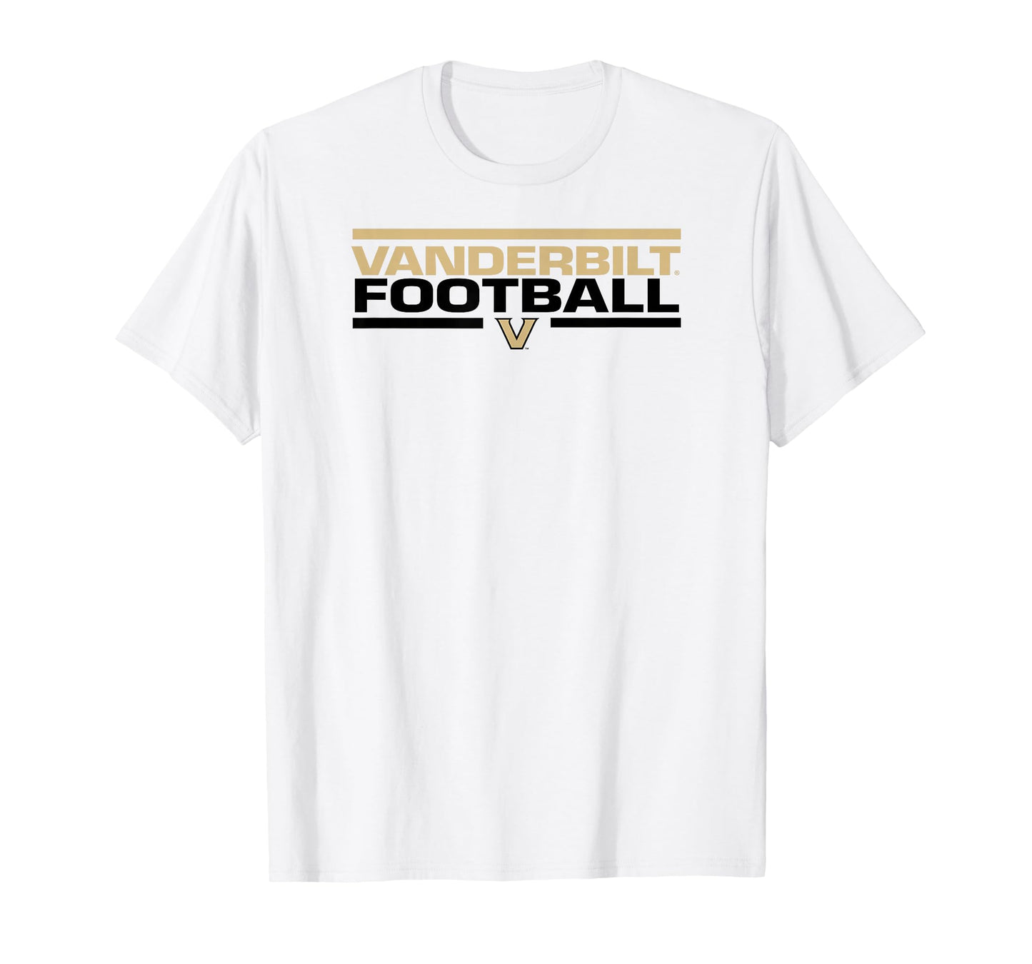 Vanderbilt Commodores Football Tackle White T-Shirt