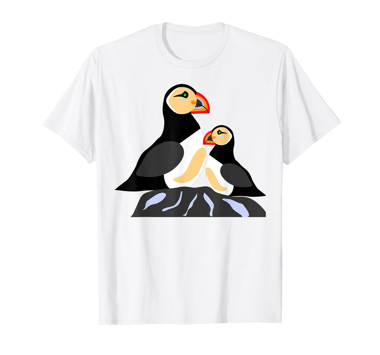 Puffins Are My Spirit Animals Seabirds On A Rock Iceland T-Shirt