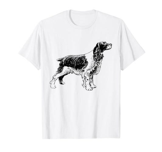 English Springer Spaniel T-Shirt English Spaniel Dog Tee T-Shirt