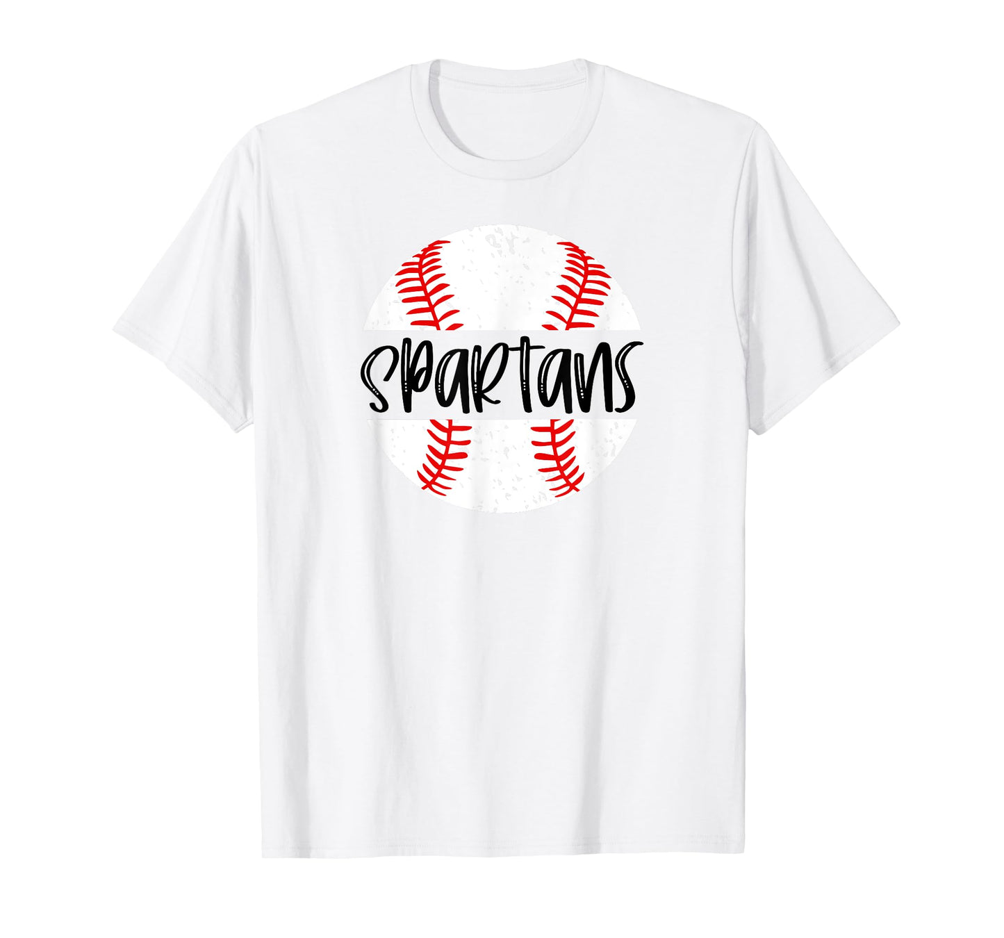 Spartans Baseball Team Mascot School Spirit Game Day T-Shirt