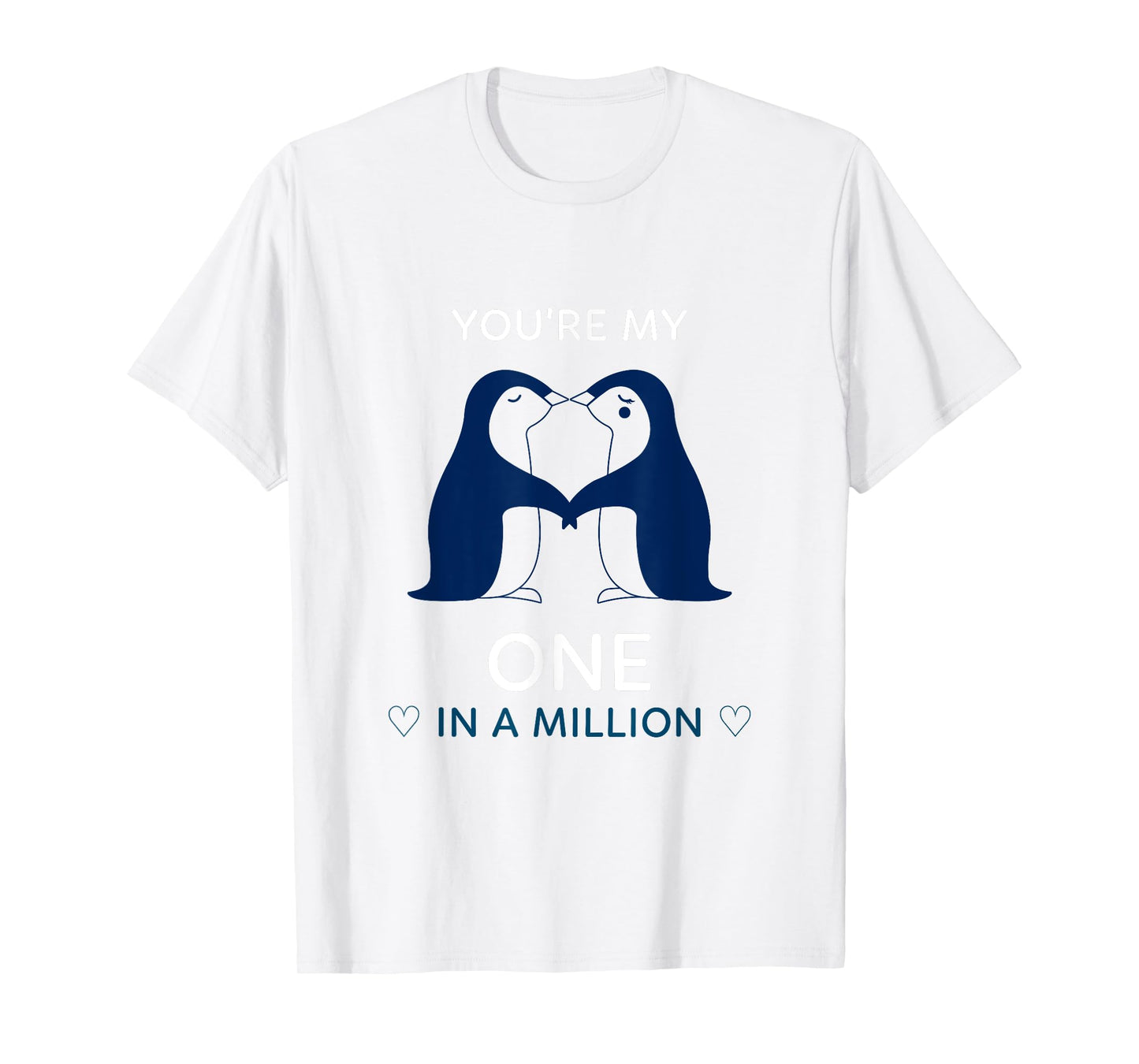 Romantic Penguin Cool you're my one animal love gift tee T-Shirt