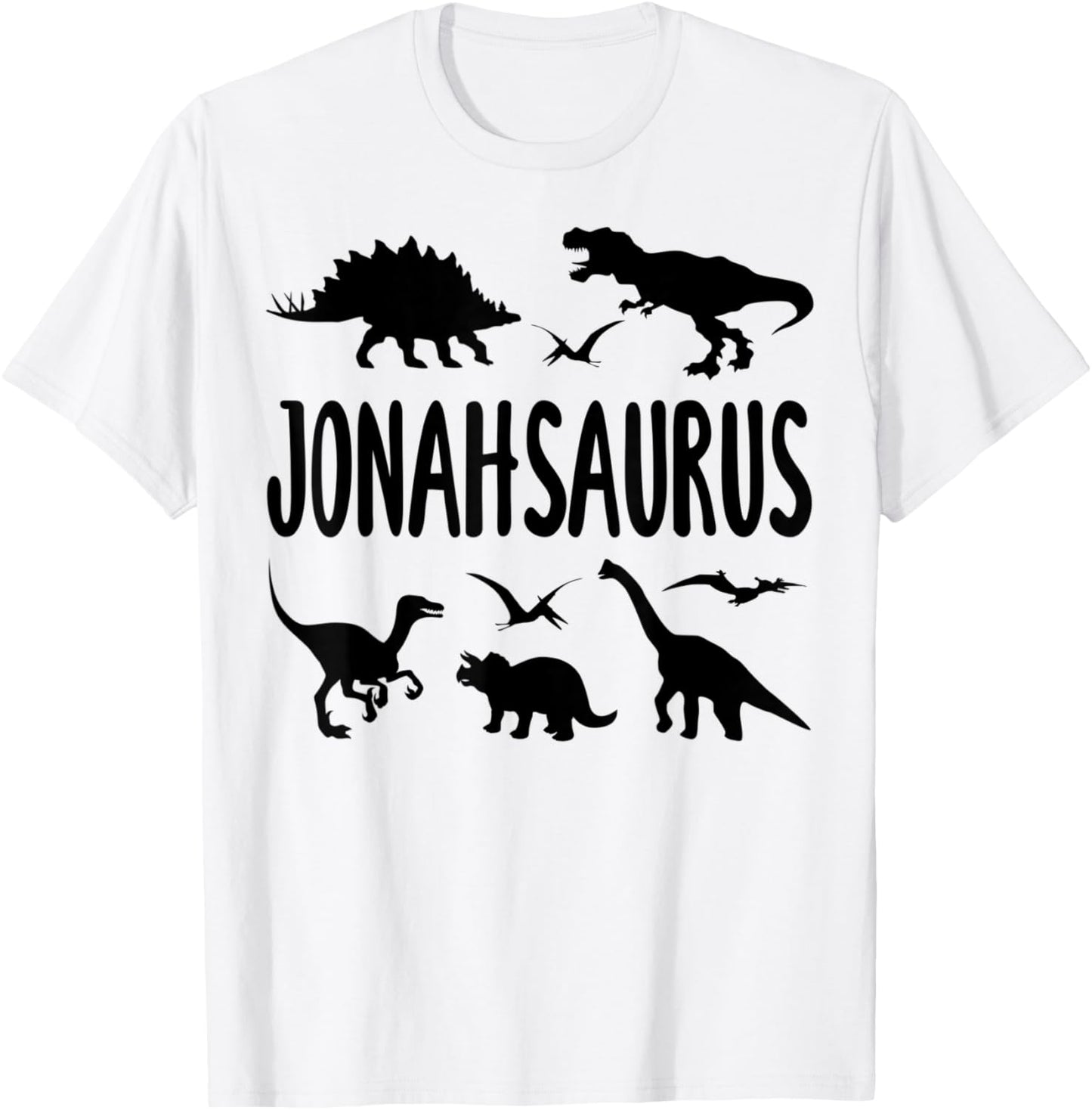 Dinosaur T Rex Jonah Jonahsaurus Boys Dino Name T-Shirt