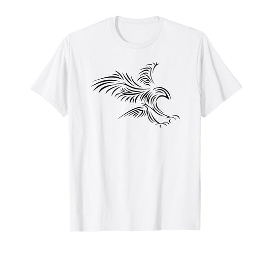Abstract Eagle Hawk Falcon Raptor Bird of Prey tee t-shirt