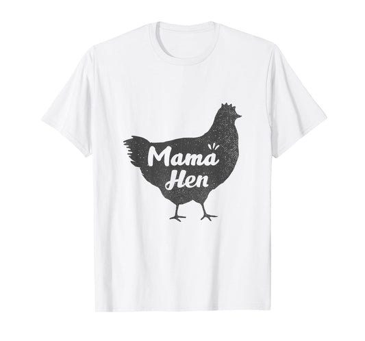 Mama Hen Outfit Retro Vintage Chicken Mom Breeder Women T-Shirt