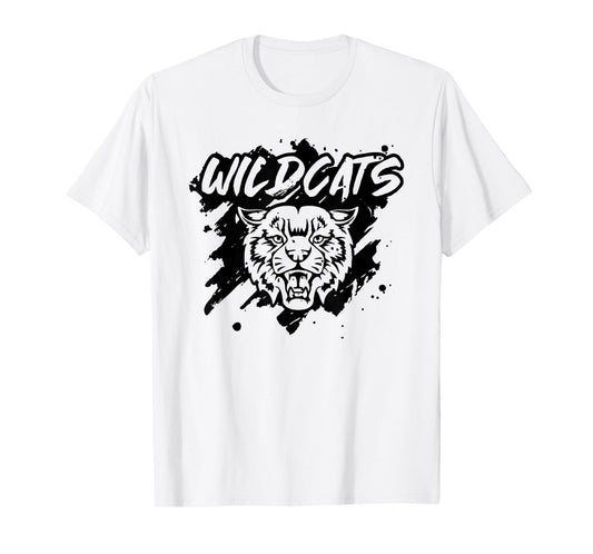 Wildcats Football School Sports Fan Team Spirit T-Shirt