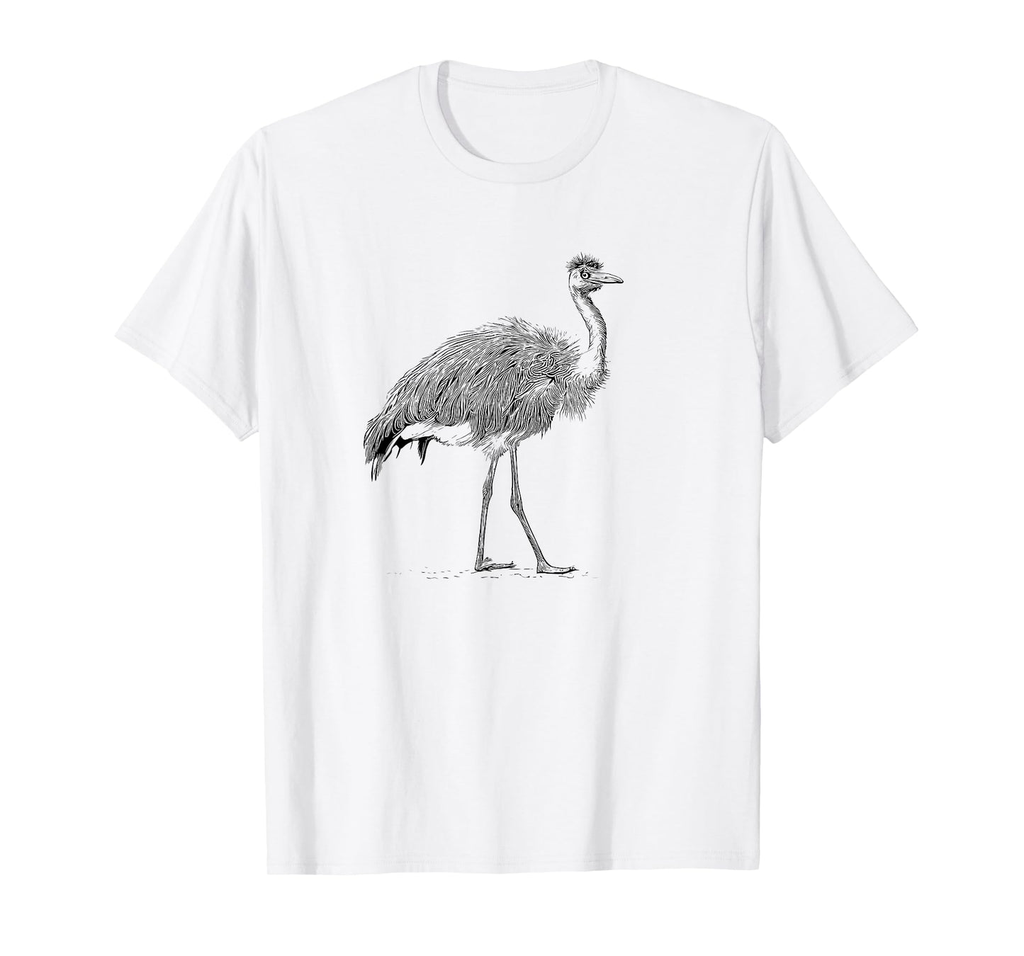 Zookeeper Retro Illustration Vintage Flightless Emu Lover T-Shirt