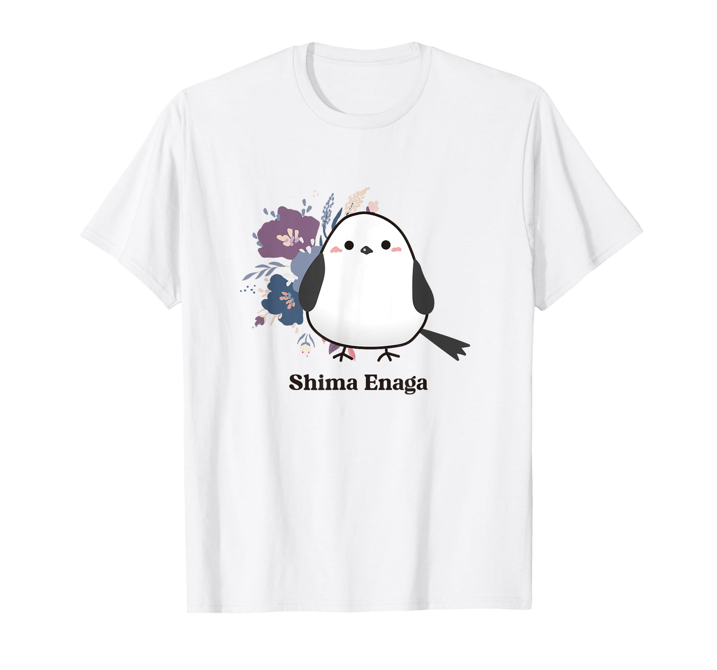 Shima Enaga Bird flower Wild Bird Japan Hokkaido Snow Fairy T-Shirt
