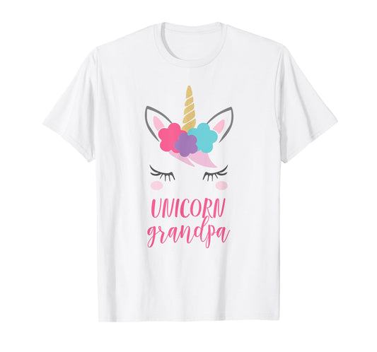 Unicorn Grandpa Gift, Unicorn Grandfather Shirt T-Shirt