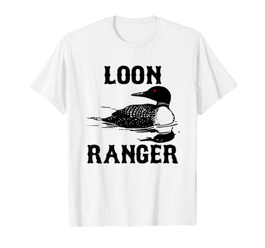 Loon Ranger Shirt Funny Common Loon TShirt Bird Watching Tee T-Shirt