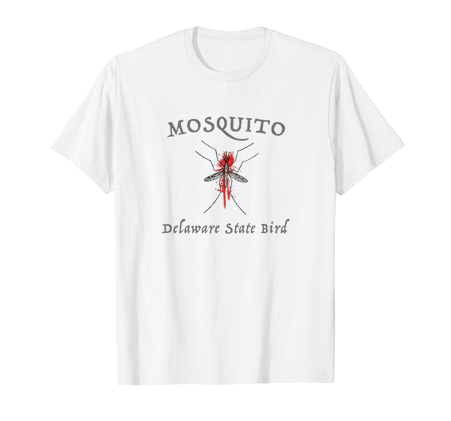 Mosquito Delaware State Bird Funny Graphic T-Shirt