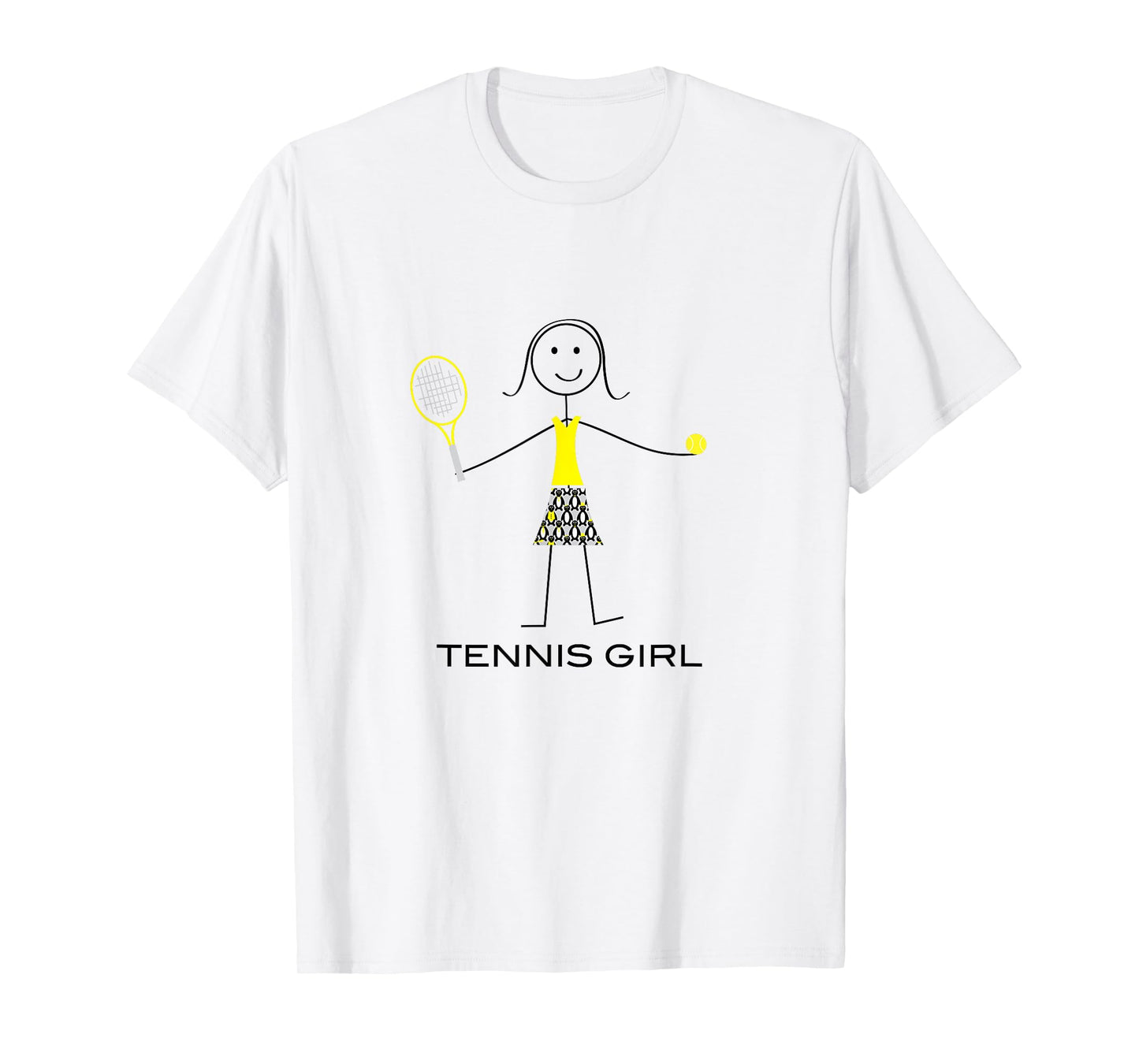 Funny Tennis Design Women, Girl Tennis Player T-Shirt