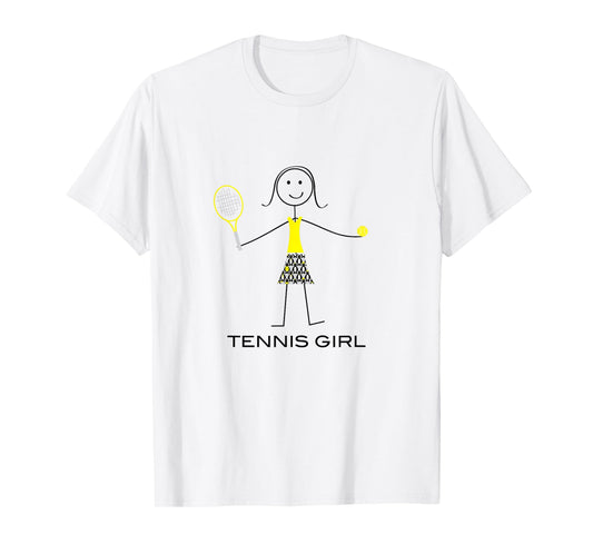Funny Tennis Design Women, Girl Tennis Player T-Shirt