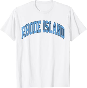 Retro Rhode Island Souvenir Classic Rhode Island Blue Tee RI T-Shirt