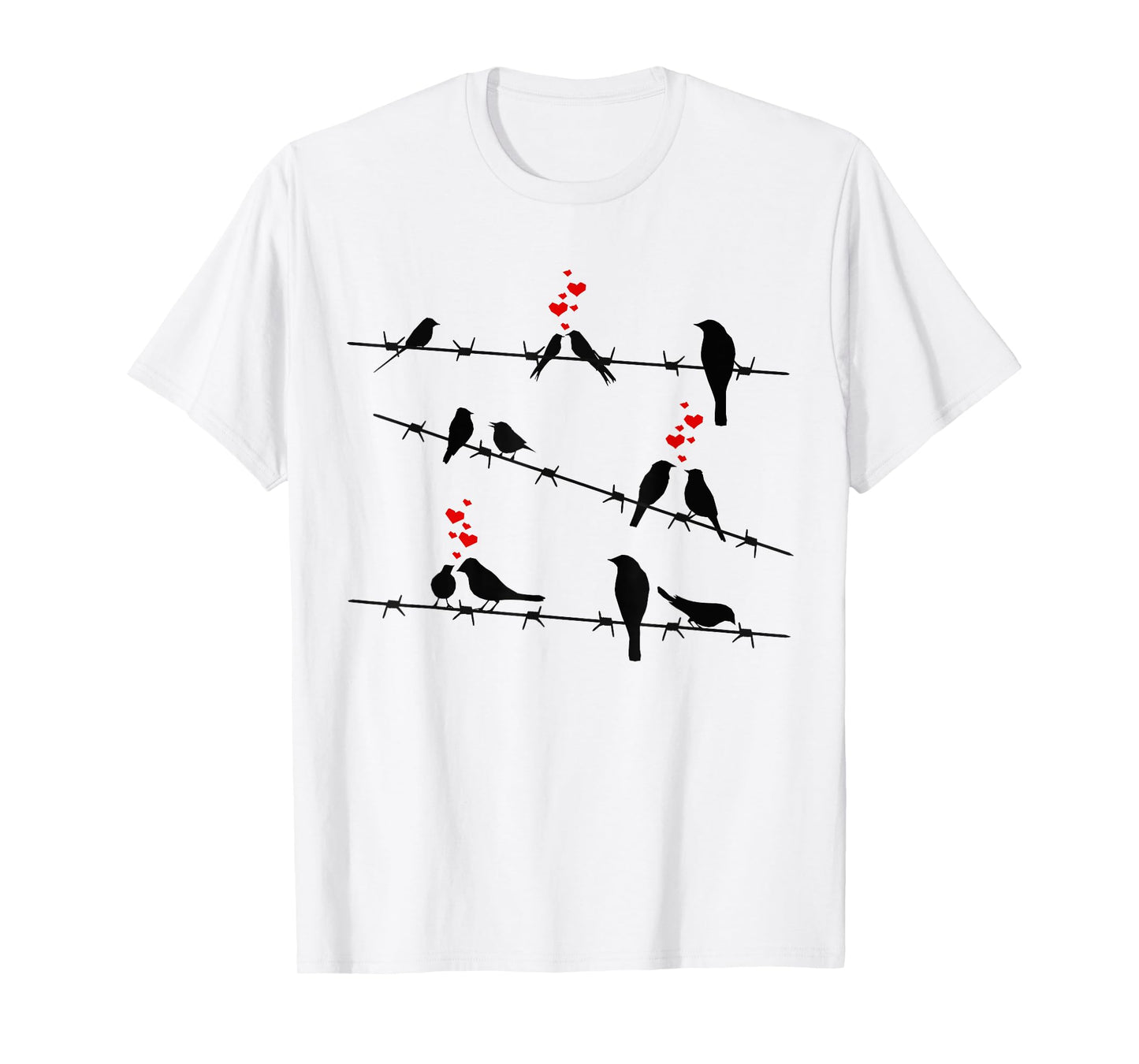 Cute Birds on a Wire T-Shirt
