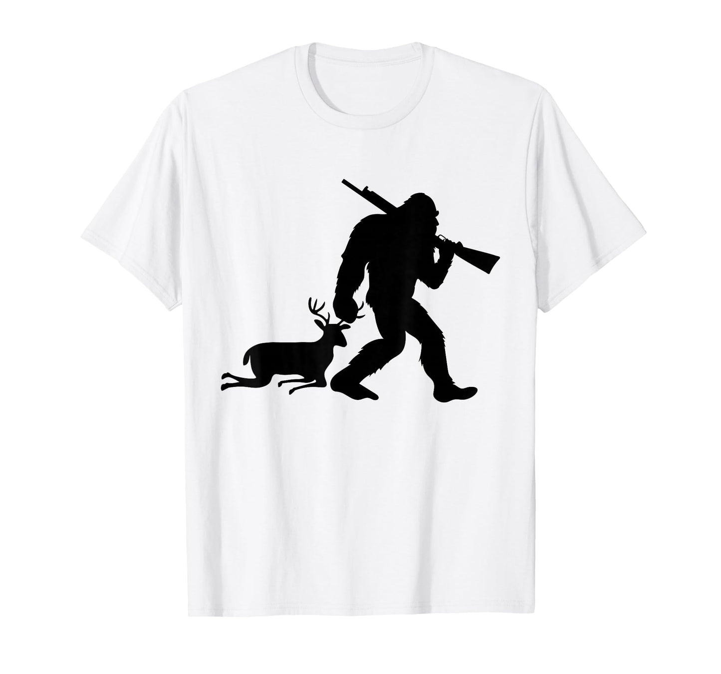 Funny Bigfoot Deer Hunting Sasquatch Dad Men Wildlife Hunter T-Shirt