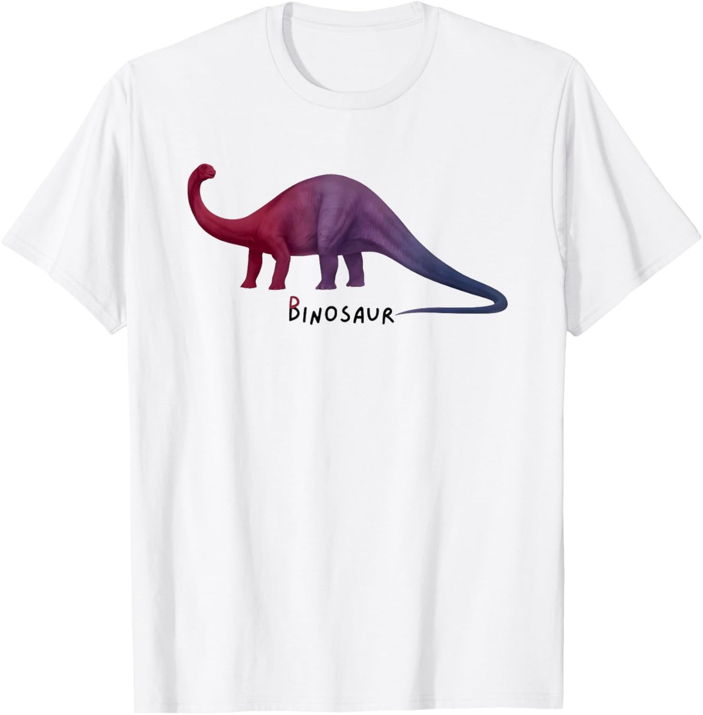 Binosaur Dinosaur Funny LGBTQ Bisexual Pride T-Shirt