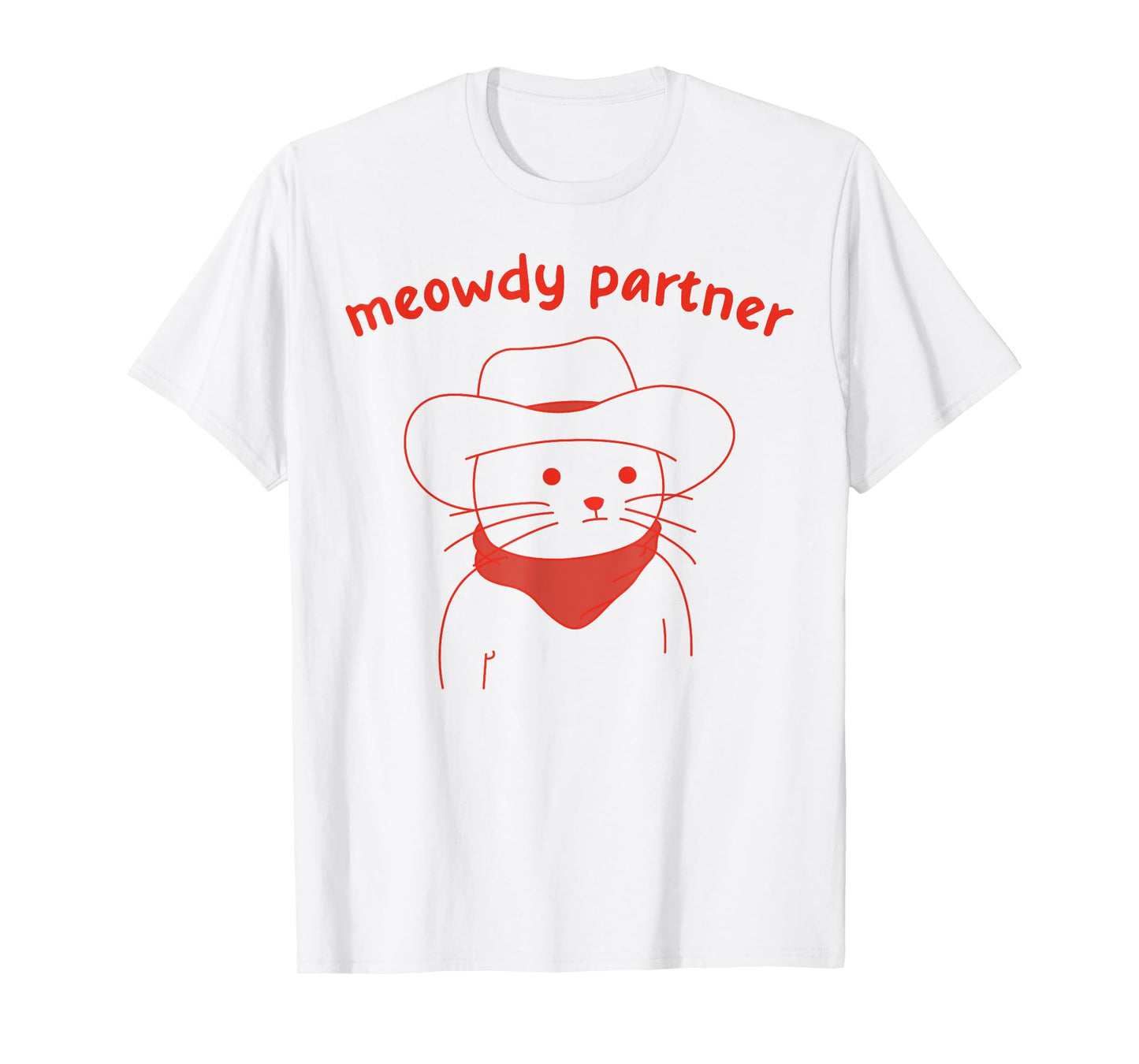 Meowdy Partner Cat Cowboy T-Shirt