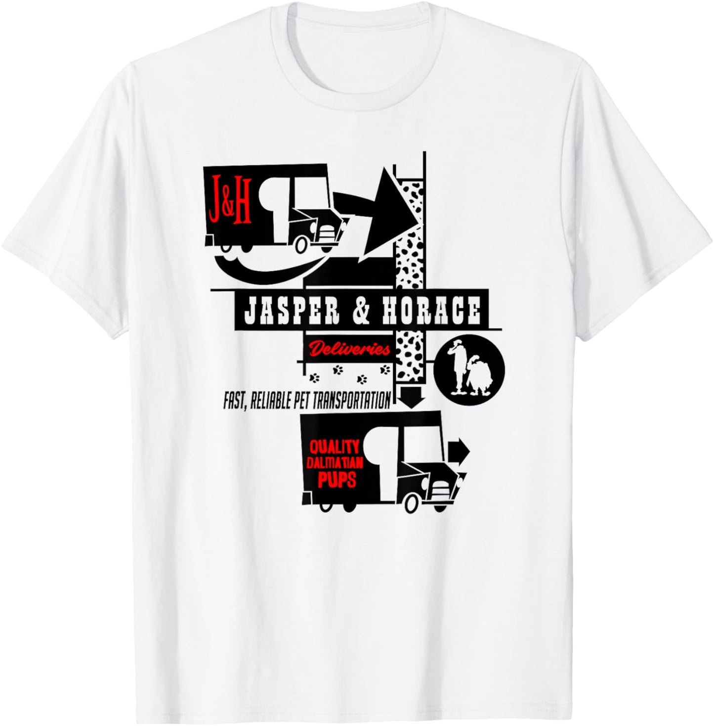 Dalmatians, Jasper Horace, Dogs Puppies, Villains Theme Park T-Shirt