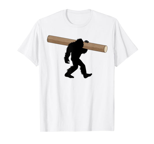Bigfoot Caber Toss Highland Games Sasquatch T-Shirt