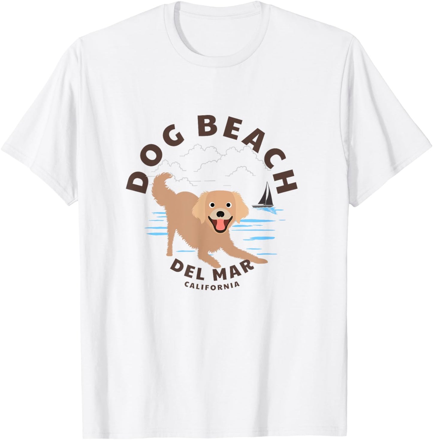 Del Mar California Dog Beach T-Shirt