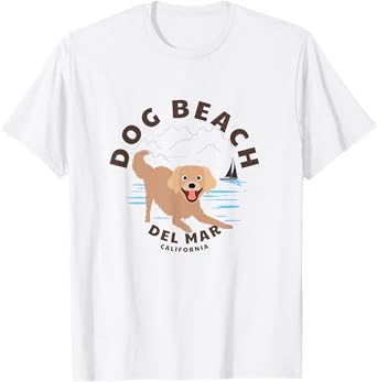Del Mar California Dog Beach Men Women T-Shirt