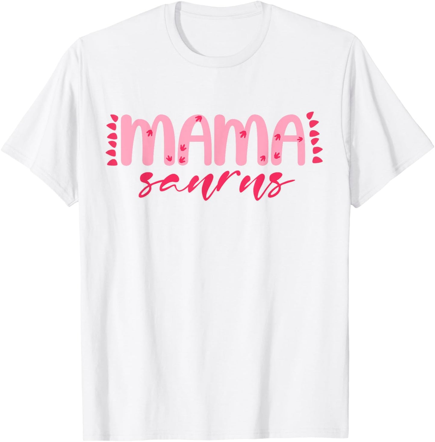 Pink Mama Saurus Rex Trex Matching Family Dinosaur Birthday T-Shirt