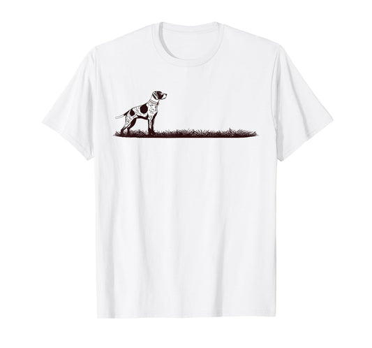 Upland Bird Hunting Pointing Dog Graphic T-Shirt