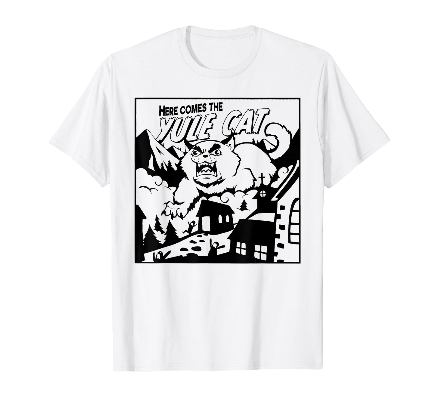 Yule Cat T-Shirt for Men Women