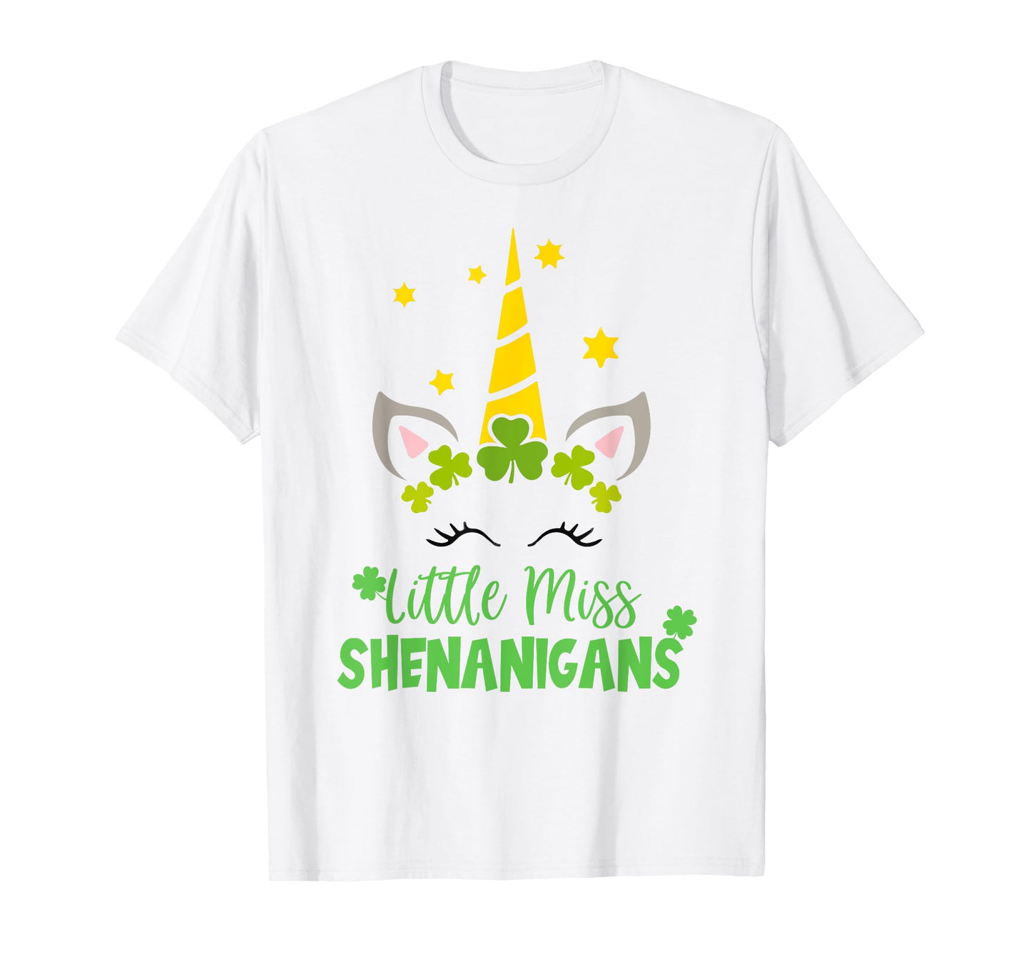 Irish Little Miss Shenanigan St Patrick Day Funny Women Girl T-Shirt