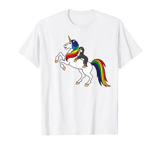 Cute Kids Womens Girls Unicorn Bernedoodle Dog Lover T-Shirt