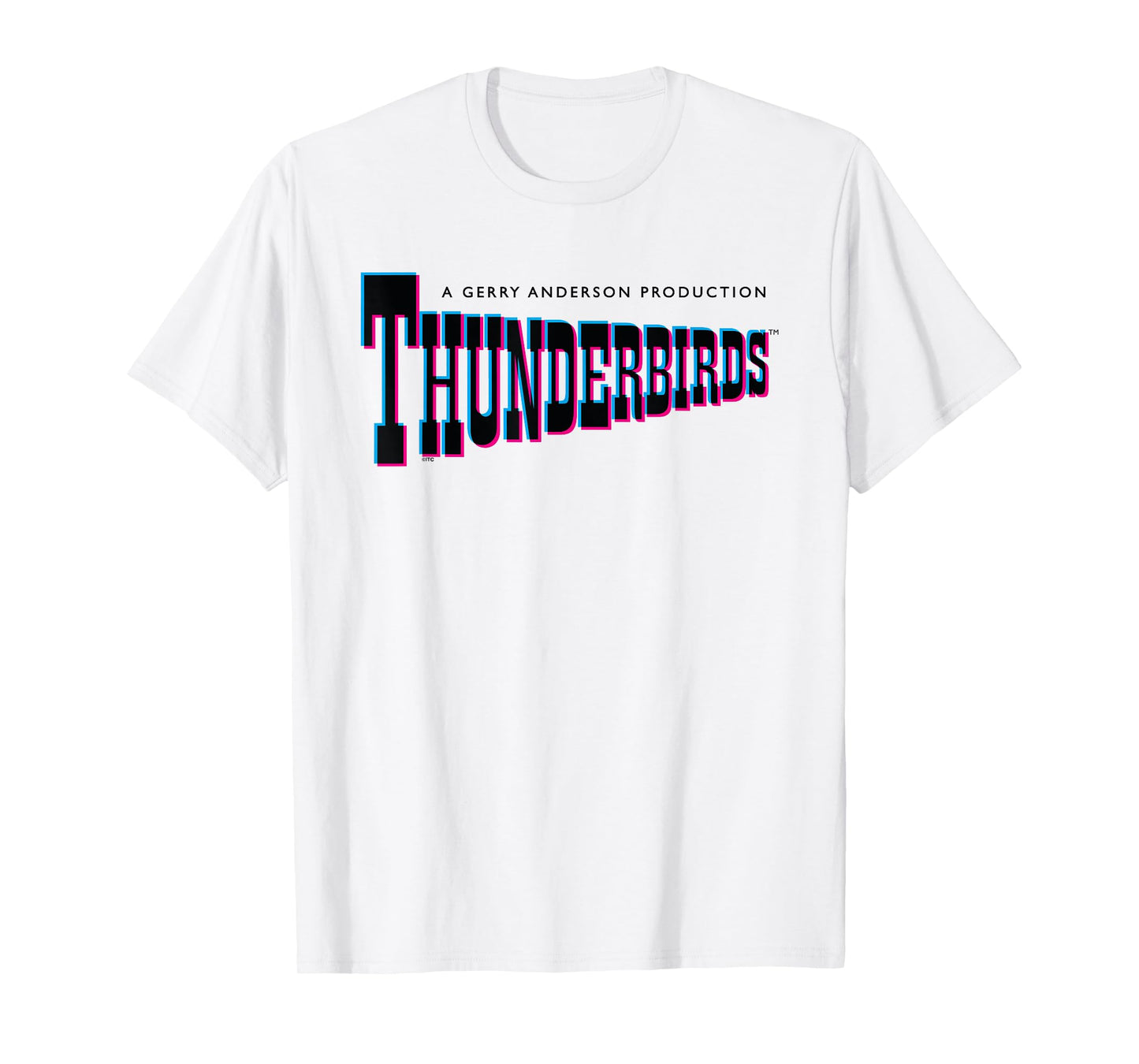 Thunderbirds 3D Style Classic Text Logo T-Shirt