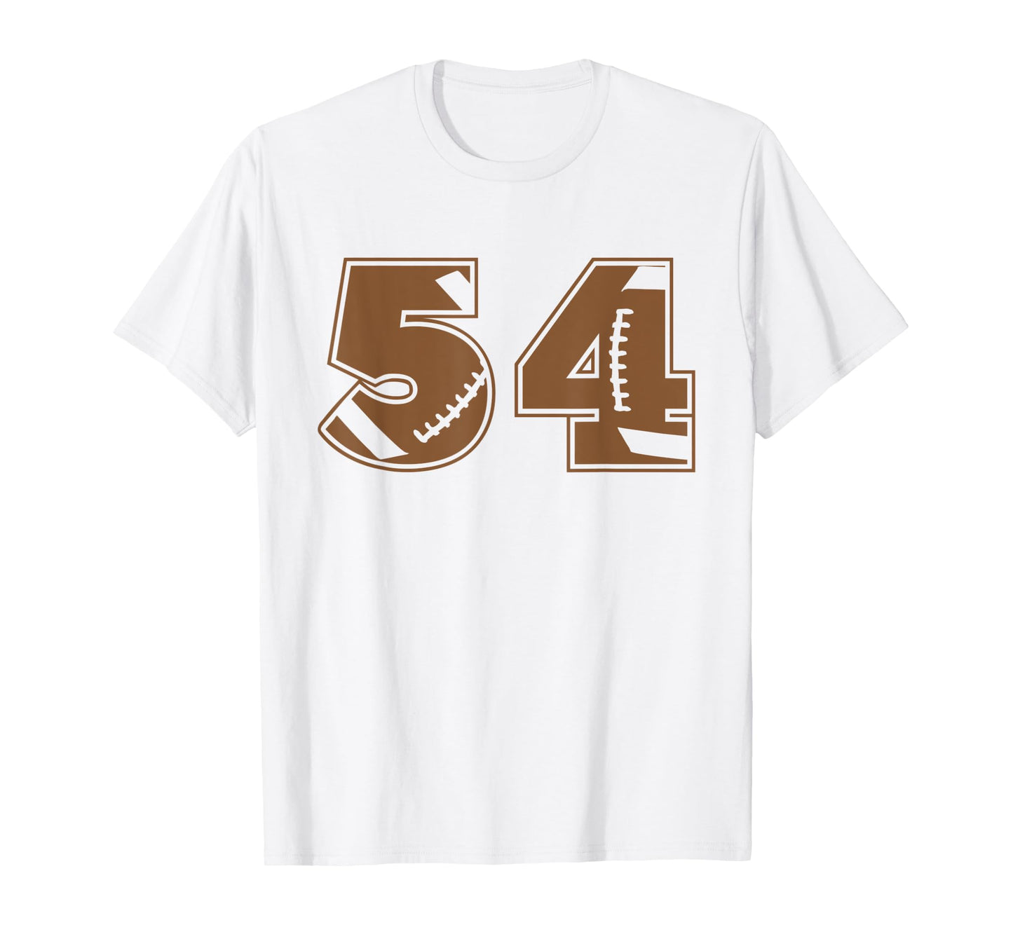 Football 54 Jersey Number T-Shirt