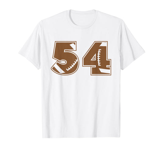Football 54 Jersey Number T-Shirt