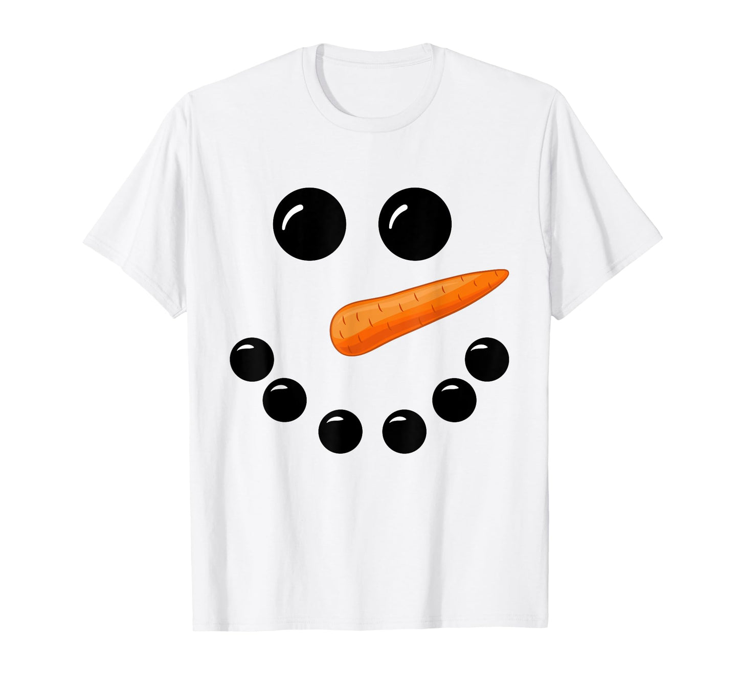 Snowman Face Shirt Boys Children Toddlers Funny Christmas T-Shirt