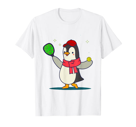 Smileteessports Funny Penguin Playing Pickleball Sports T-Shirt