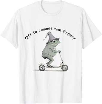 Off To Commit Tom Foolery Funny Frog T-Shirt